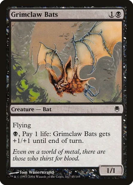 Grimclaw Bats, Magic card DST 45 — Darksteel set