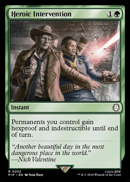 Heroic Intervention, Magic card PIP 202 — Fallout set