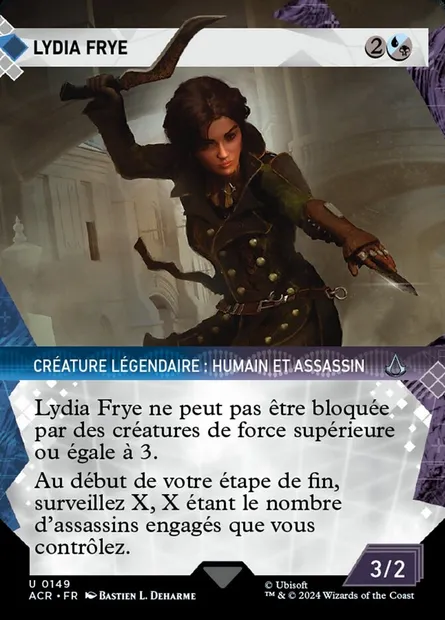 Lydia Frye, carte Magic ACR 149 — extension Assassin's Creed