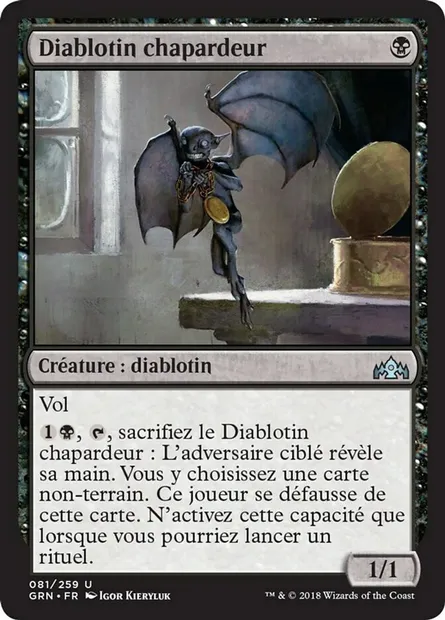 Diablotin chapardeur, carte Magic GRN 81 — extension Les Guildes de Ravnica