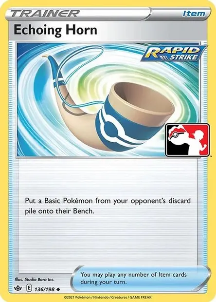 Corne Résonnante, carte Pokémon PPS 136-2 — extension Play! Pokémon Prize Pack Series