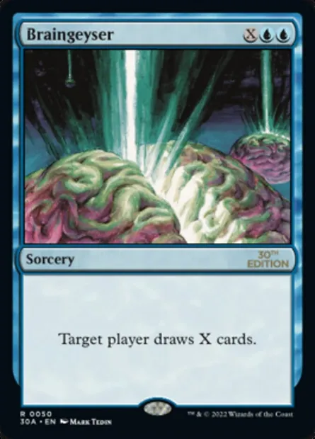 Geyser cérébral, carte Magic 30A 50 — extension 30th Anniversary Edition