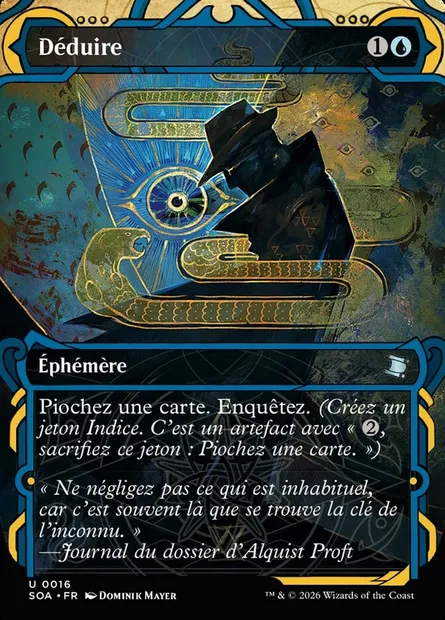 Déduire, carte Magic SOA 16 — extension Secrets of Strixhaven Mystical Archive