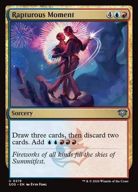 Rapturous Moment, Magic card SOS 219 — Secrets of Strixhaven set