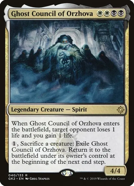 Ghost Council of Orzhova, Magic card GK2 40 — RNA Guild Kit set
