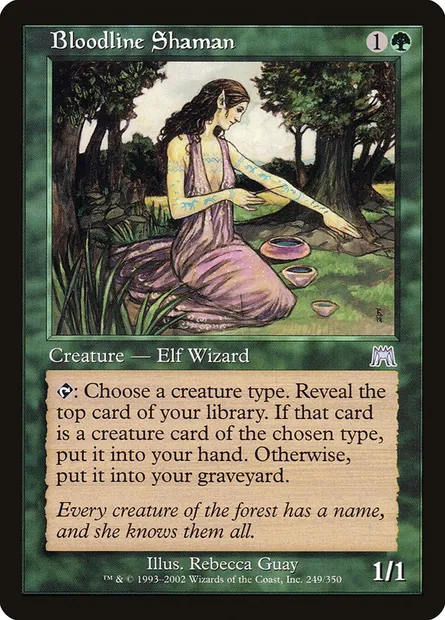 Bloodline Shaman, Magic card ONS 249 — Onslaught set