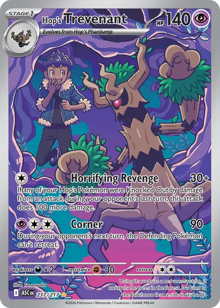 Hop's Trevenant, Pokémon card ASC 237 — Ascended Heroes set