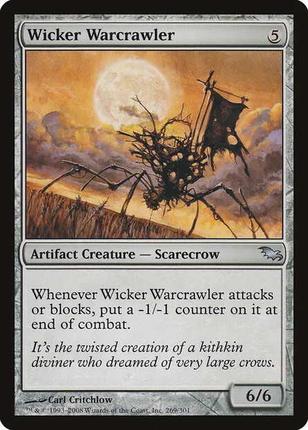 Wicker Warcrawler, Magic card SHM 269 — Shadowmoor set