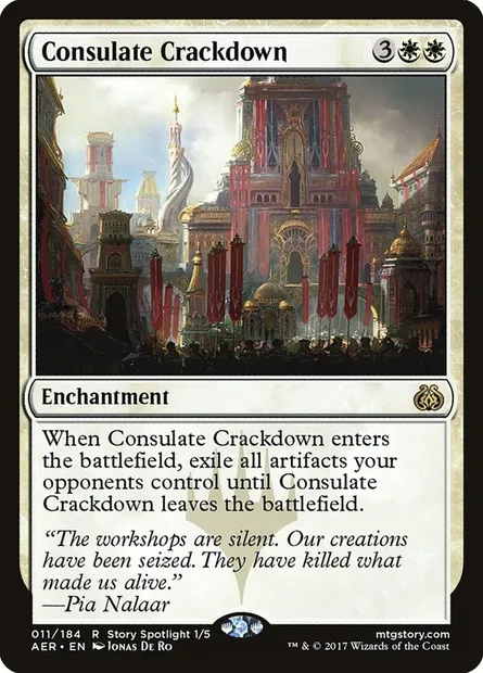 Consulate Crackdown, Magic card AER 11 — Aether Revolt set