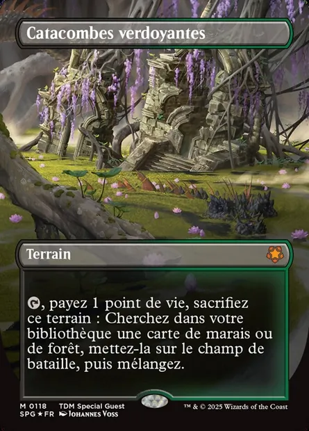 Catacombes verdoyantes, carte Magic SPG 118 — extension Special Guests