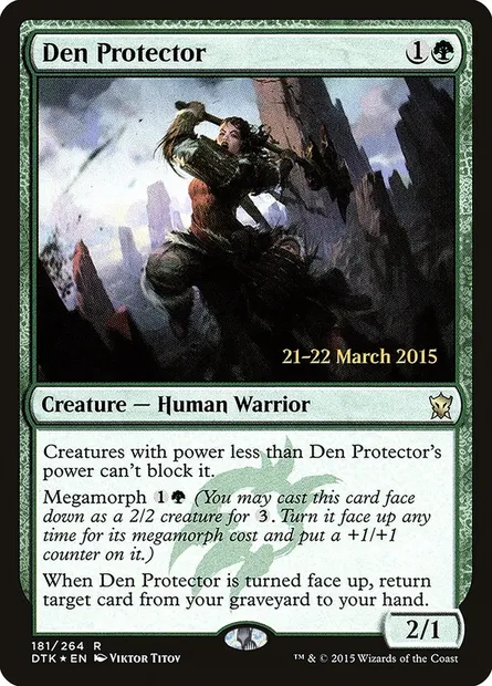 Den Protector, Magic card PDTK 181s — Dragons of Tarkir Promos set