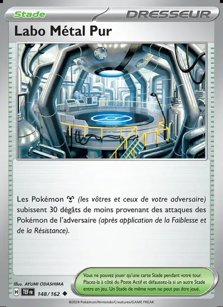 Labo Métal Pur, carte Pokémon TEF 148 — extension Forces Temporelles