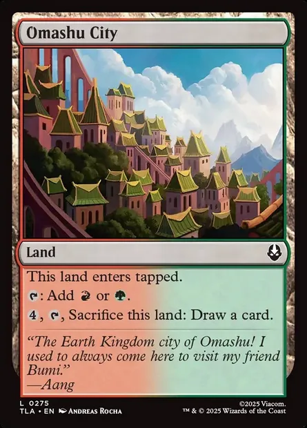 Omashu City, Magic card TLA 275 — Avatar: The Last Airbender set