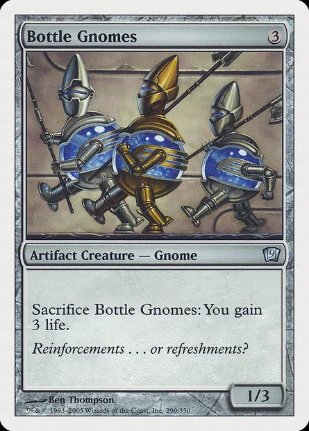 Bottle Gnomes, Magic card 9ED 290 — Ninth Edition set