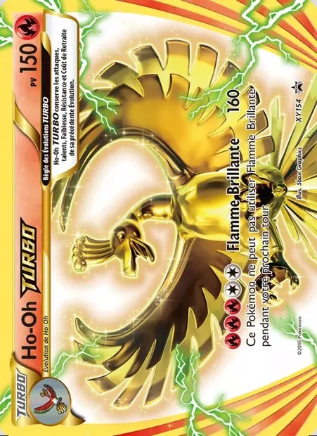 Ho-Oh TURBO, carte Pokémon XY 154 — extension Promo XY