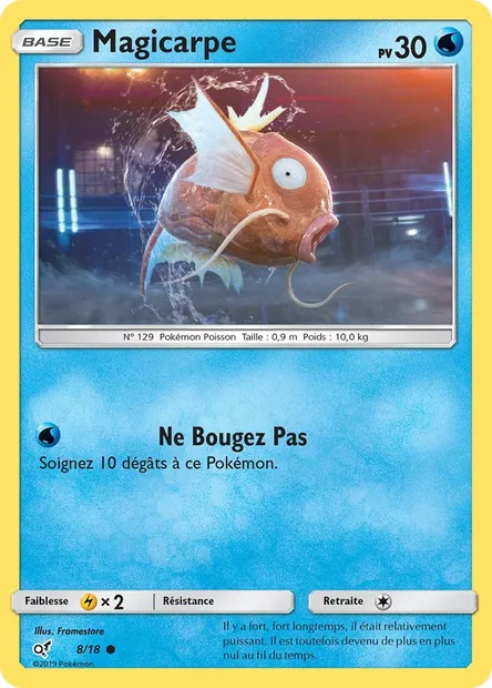 Magicarpe, carte Pokémon DET 8 — extension Détective Pikachu