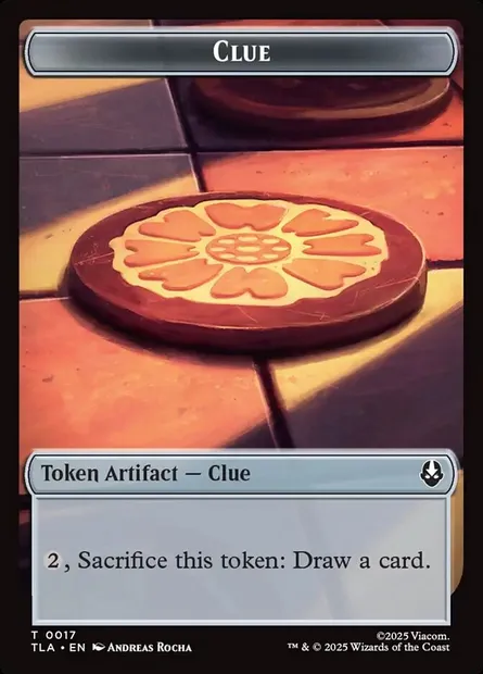 Clue, carte Magic TTLA 17 — extension Avatar: The Last Airbender Tokens