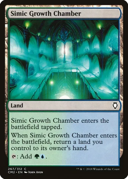 Simic Growth Chamber, Magic card CM2 267 — Commander Anthology Volume II set