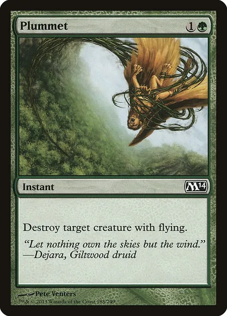 Plummet, Magic card M14 188 — Magic 2014 set