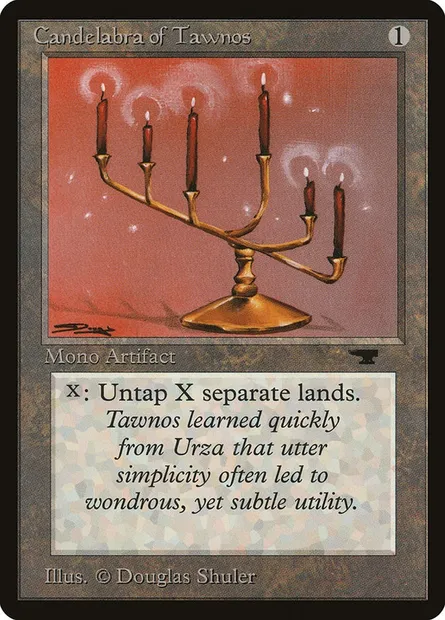 Candelabra of Tawnos, carte Magic ATQ 43 — extension Antiquities