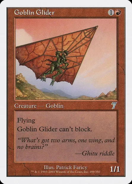 Goblin Glider, Magic card 7ED 189 — Seventh Edition set