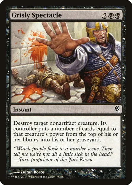 Grisly Spectacle, Magic card DDM 75 — Duel Decks: Jace vs. Vraska set