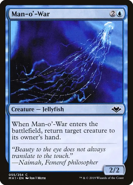 Man-o'-War, Magic card MH1 55 — Modern Horizons set