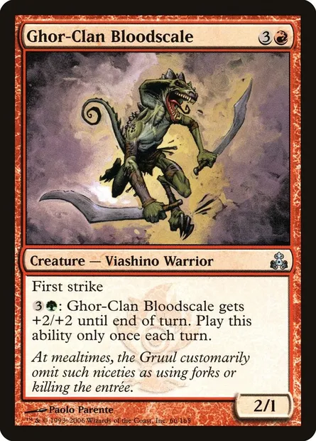 Ghor-Clan Bloodscale, Magic card GPT 66 — Guildpact set