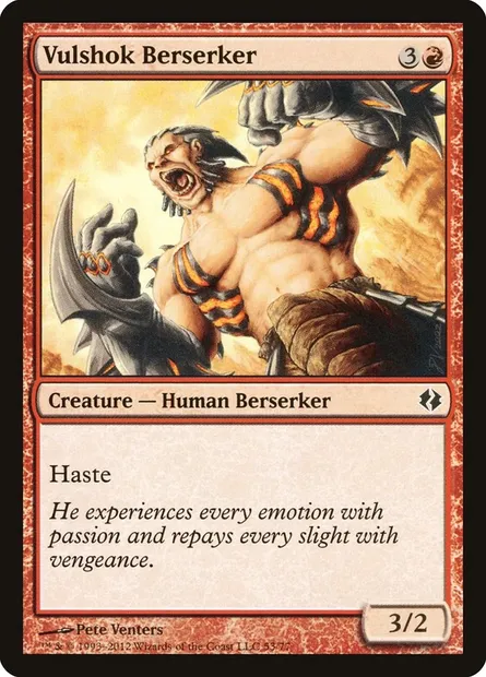 Vulshok Berserker, Magic card DDI 53 — Duel Decks: Venser vs. Koth set
