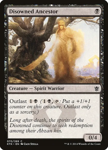 Disowned Ancestor, Magic card KTK 70 — Khans of Tarkir set