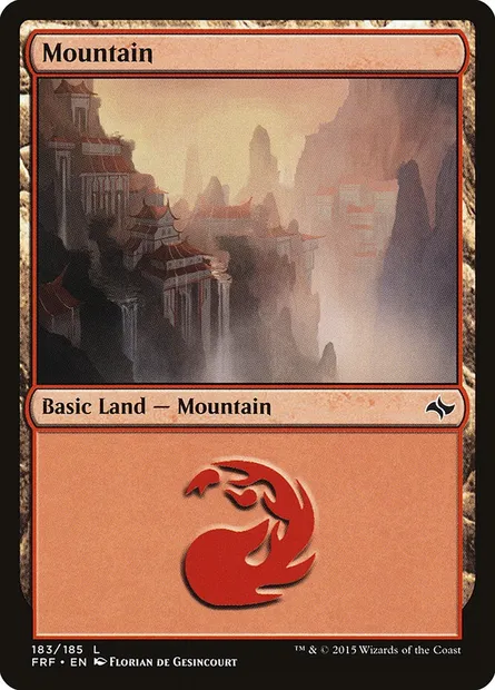 Mountain, Magic card FRF 183 — Fate Reforged set