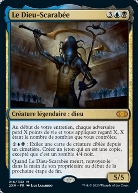 Le Dieu-Scarabée, carte Magic 2XM 216 — extension Double Masters