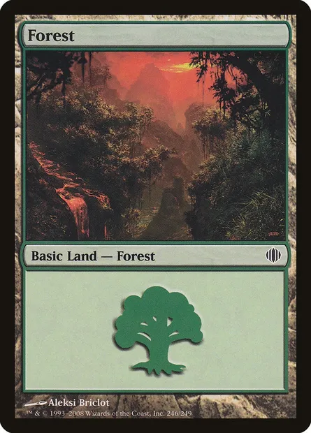 Forest, Magic card ALA 246 — Shards of Alara set