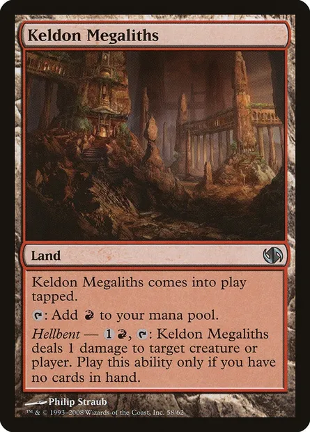 Keldon Megaliths, Magic card DD2 58 — Duel Decks: Jace vs. Chandra set