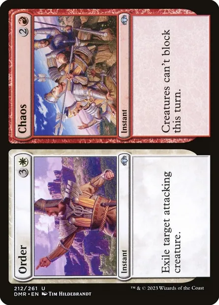 Order // Chaos, carte Magic DMR 212 — extension Dominaria Remastered