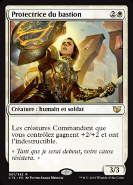 Protectrice du bastion, carte Magic C15 1 — extension Commander 2015