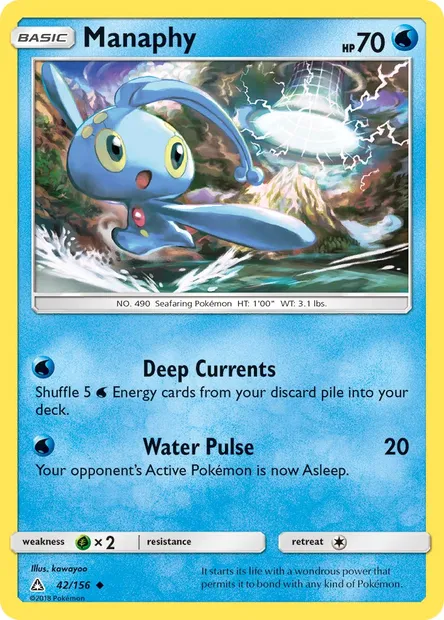 Manaphy, Pokémon card UPR 42 — Ultra Prism set
