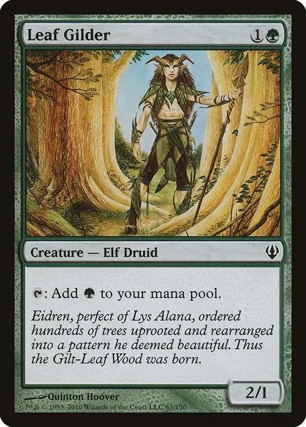 Leaf Gilder, Magic card ARC 63 — Archenemy set