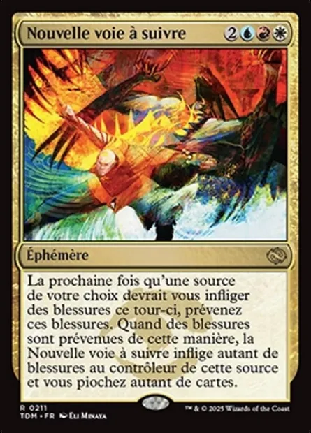 Nouvelle voie à suivre, carte Magic TDM 211 — extension Tarkir: Dragonstorm