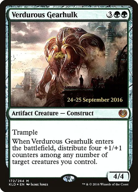 Verdurous Gearhulk, Magic card PKLD 172s — Kaladesh Promos set