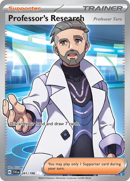 Professor's Research, Pokémon card SVI 241 — Scarlet & Violet set