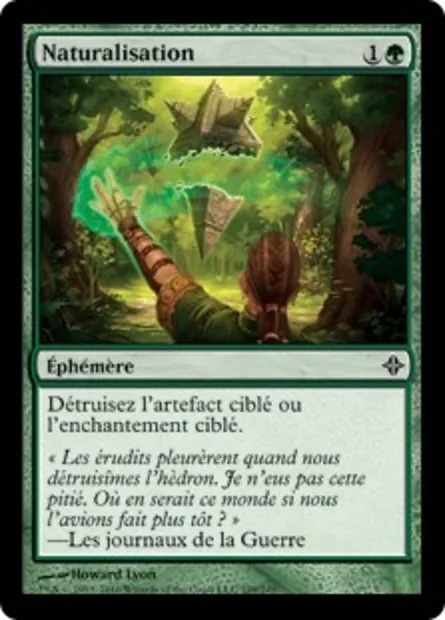 Naturalisation, carte Magic ROE 199 — extension L'ascension des Eldrazi