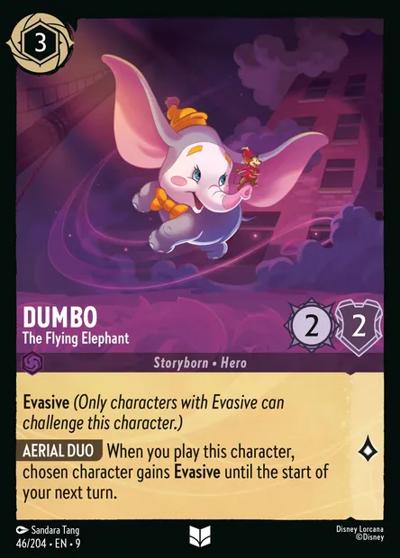 Dumbo - The Flying Elephant, Disney Lorcana card CH9-046 — Fabled set