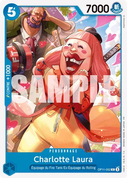 Charlotte Laura, carte One Piece OP11-052 — extension DES POINGS VIFS COMME L'ÉCLAIR