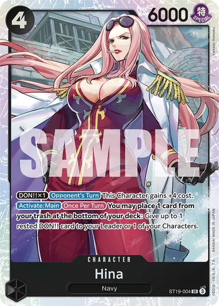 Hina, One Piece card ST19-004 — Black Smoker set