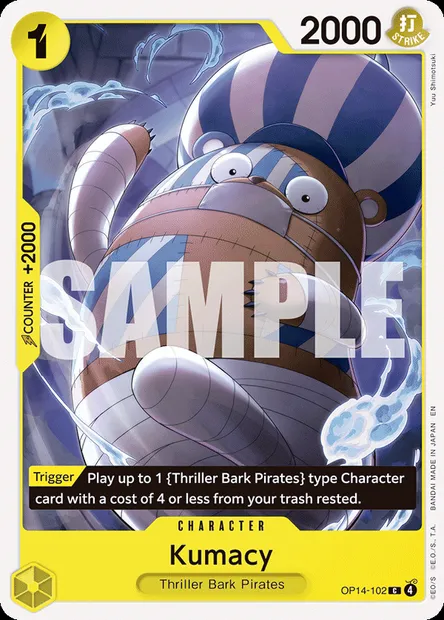 Kumacy, One Piece card OP14-102 — THE AZURE SEA’S SEVEN set
