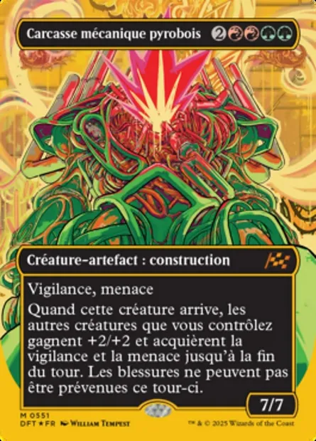 Carcasse mécanique pyrobois, carte Magic DFT 551 — extension Aetherdrift