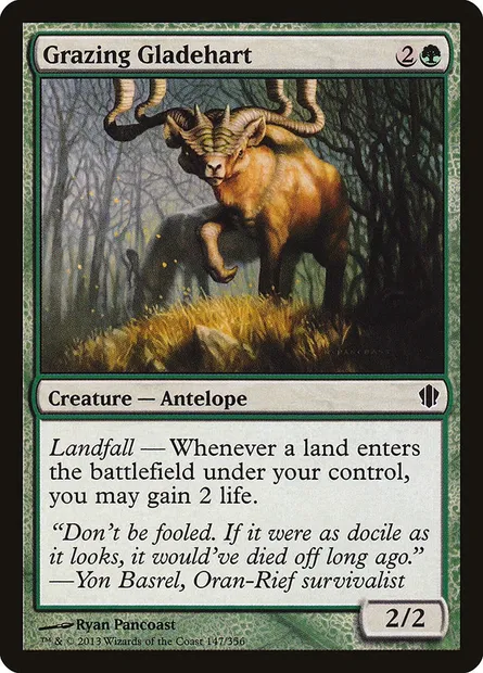 Grazing Gladehart, Magic card C13 147 — Commander 2013 set