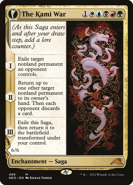 The Kami War // O-Kagachi Made Manifest, Magic card NEO 489 — Kamigawa: Neon Dynasty set