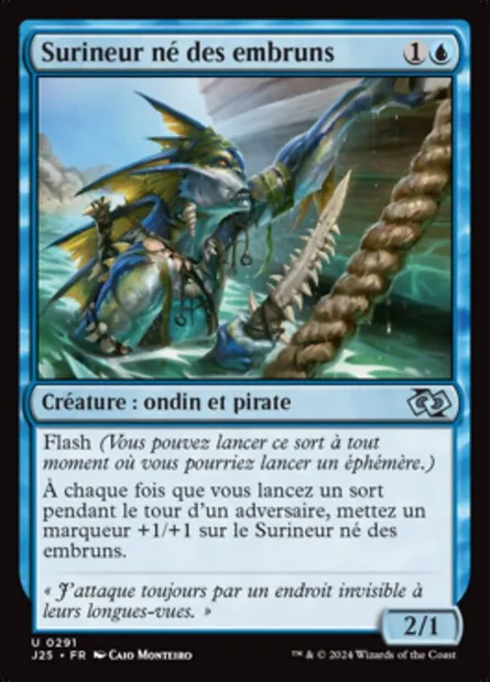 Surineur né des embruns, carte Magic J25 291 — extension Foundations Jumpstart